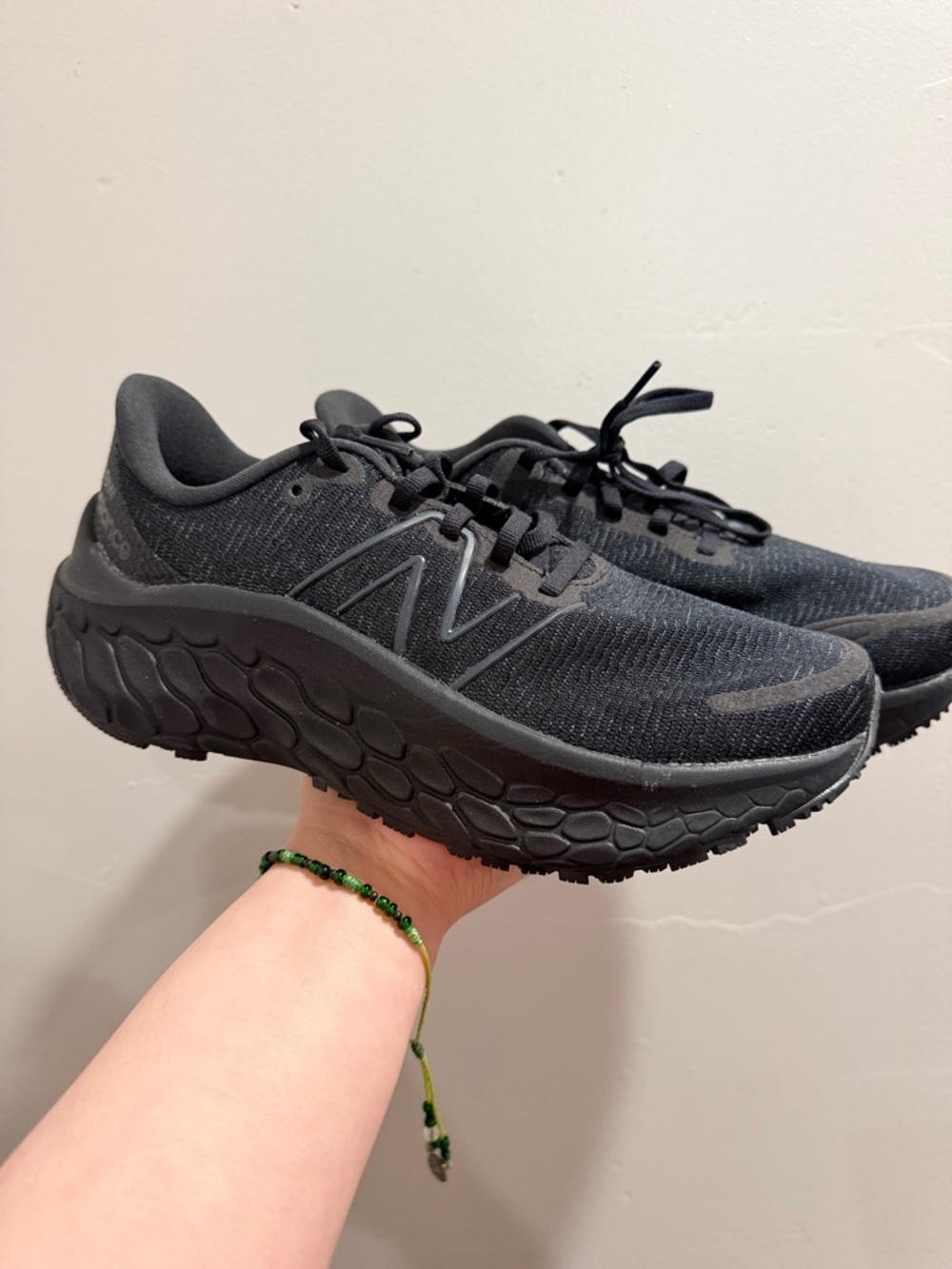 New Balance Black Mesh Running Sneakers Nonslip
